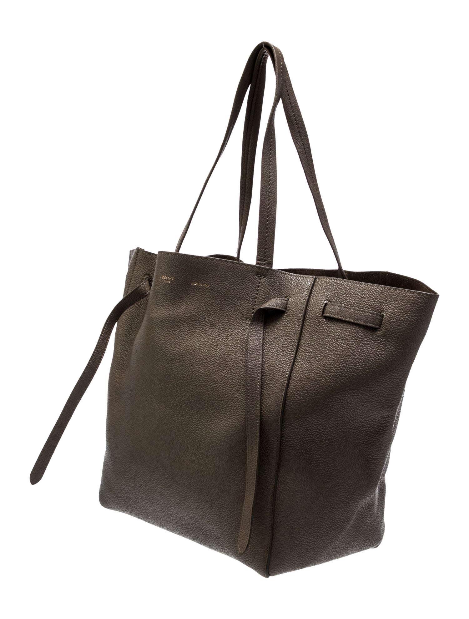 Celine Leather Cabas Phantom w/Belt Small